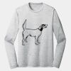 Sublimatable PosiCharge Long Sleeve Electric Heather Tee Thumbnail