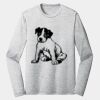 Sublimatable PosiCharge Long Sleeve Electric Heather Tee Thumbnail