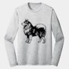 Sublimatable PosiCharge Long Sleeve Electric Heather Tee Thumbnail