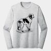 Sublimatable PosiCharge Long Sleeve Electric Heather Tee Thumbnail