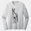 Sublimatable PosiCharge Long Sleeve Electric Heather Tee Thumbnail