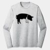 Sublimatable PosiCharge Long Sleeve Electric Heather Tee Thumbnail