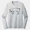 Sublimatable PosiCharge Long Sleeve Electric Heather Tee Thumbnail