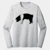 Sublimatable PosiCharge Long Sleeve Electric Heather Tee Thumbnail