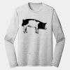 Sublimatable PosiCharge Long Sleeve Electric Heather Tee Thumbnail