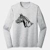 Sublimatable PosiCharge Long Sleeve Electric Heather Tee Thumbnail