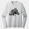 Sublimatable PosiCharge Long Sleeve Electric Heather Tee Thumbnail