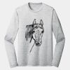 Sublimatable PosiCharge Long Sleeve Electric Heather Tee Thumbnail
