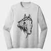 Sublimatable PosiCharge Long Sleeve Electric Heather Tee Thumbnail