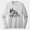 Sublimatable PosiCharge Long Sleeve Electric Heather Tee Thumbnail