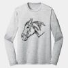Sublimatable PosiCharge Long Sleeve Electric Heather Tee Thumbnail