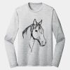 Sublimatable PosiCharge Long Sleeve Electric Heather Tee Thumbnail