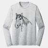 Sublimatable PosiCharge Long Sleeve Electric Heather Tee Thumbnail