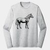 Sublimatable PosiCharge Long Sleeve Electric Heather Tee Thumbnail