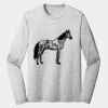 Sublimatable PosiCharge Long Sleeve Electric Heather Tee Thumbnail