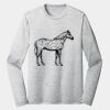 Sublimatable PosiCharge Long Sleeve Electric Heather Tee Thumbnail