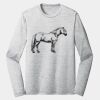 Sublimatable PosiCharge Long Sleeve Electric Heather Tee Thumbnail