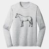 Sublimatable PosiCharge Long Sleeve Electric Heather Tee Thumbnail