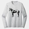 Sublimatable PosiCharge Long Sleeve Electric Heather Tee Thumbnail