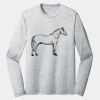 Sublimatable PosiCharge Long Sleeve Electric Heather Tee Thumbnail