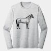 Sublimatable PosiCharge Long Sleeve Electric Heather Tee Thumbnail
