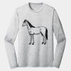 Sublimatable PosiCharge Long Sleeve Electric Heather Tee Thumbnail
