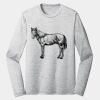 Sublimatable PosiCharge Long Sleeve Electric Heather Tee Thumbnail