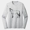 Sublimatable PosiCharge Long Sleeve Electric Heather Tee Thumbnail