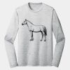 Sublimatable PosiCharge Long Sleeve Electric Heather Tee Thumbnail