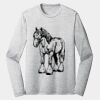 Sublimatable PosiCharge Long Sleeve Electric Heather Tee Thumbnail