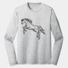 Sublimatable PosiCharge Long Sleeve Electric Heather Tee Thumbnail