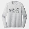 Sublimatable PosiCharge Long Sleeve Electric Heather Tee Thumbnail