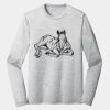 Sublimatable PosiCharge Long Sleeve Electric Heather Tee Thumbnail