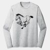 Sublimatable PosiCharge Long Sleeve Electric Heather Tee Thumbnail