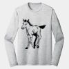 Sublimatable PosiCharge Long Sleeve Electric Heather Tee Thumbnail