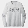 Sublimatable PosiCharge Long Sleeve Electric Heather Tee Thumbnail