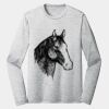Sublimatable PosiCharge Long Sleeve Electric Heather Tee Thumbnail