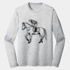 Sublimatable PosiCharge Long Sleeve Electric Heather Tee Thumbnail