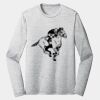 Sublimatable PosiCharge Long Sleeve Electric Heather Tee Thumbnail