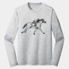 Sublimatable PosiCharge Long Sleeve Electric Heather Tee Thumbnail