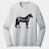Sublimatable PosiCharge Long Sleeve Electric Heather Tee Thumbnail