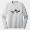 Sublimatable PosiCharge Long Sleeve Electric Heather Tee Thumbnail