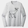 Sublimatable PosiCharge Long Sleeve Electric Heather Tee Thumbnail