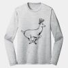Sublimatable PosiCharge Long Sleeve Electric Heather Tee Thumbnail