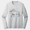 Sublimatable PosiCharge Long Sleeve Electric Heather Tee Thumbnail