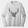 Sublimatable PosiCharge Long Sleeve Electric Heather Tee Thumbnail