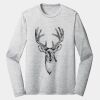 Sublimatable PosiCharge Long Sleeve Electric Heather Tee Thumbnail