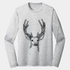 Sublimatable PosiCharge Long Sleeve Electric Heather Tee Thumbnail