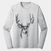 Sublimatable PosiCharge Long Sleeve Electric Heather Tee Thumbnail