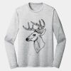 Sublimatable PosiCharge Long Sleeve Electric Heather Tee Thumbnail